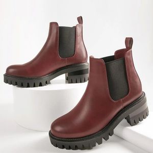 Maroon/garnet Booties